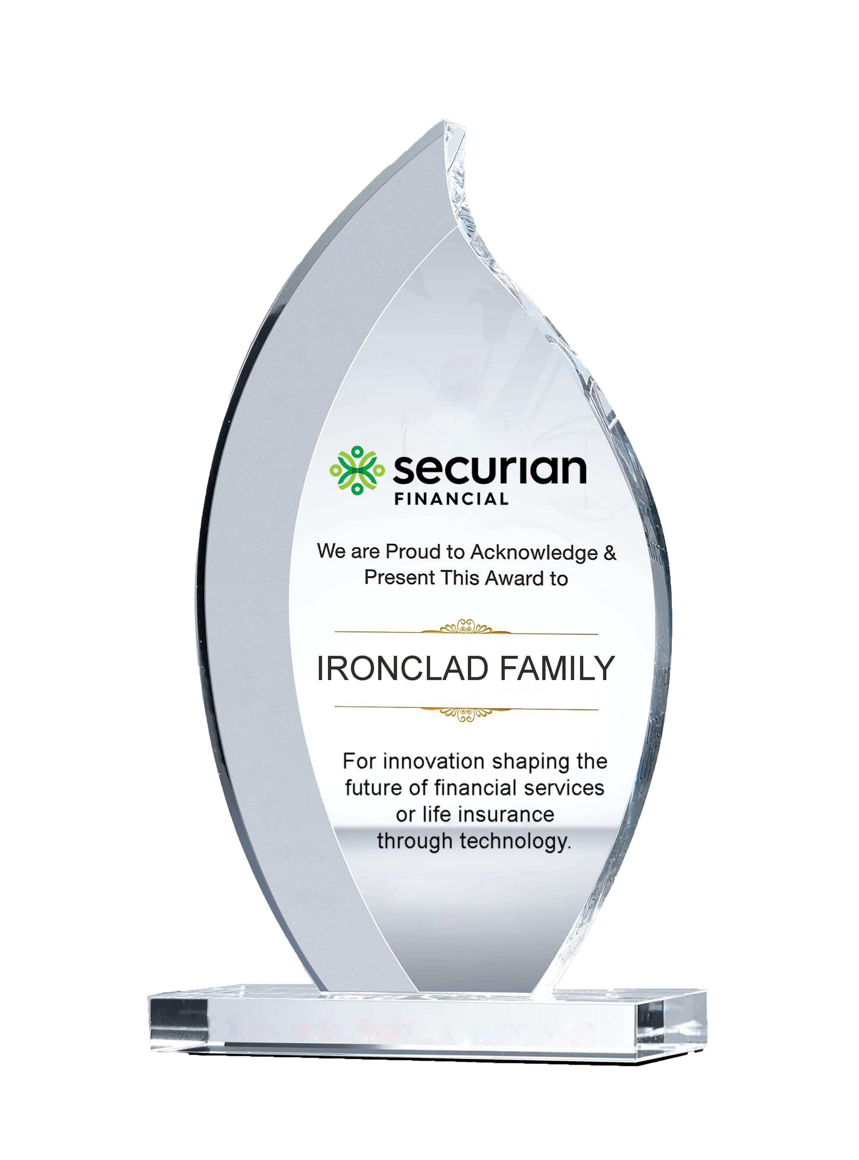 securian award-no background